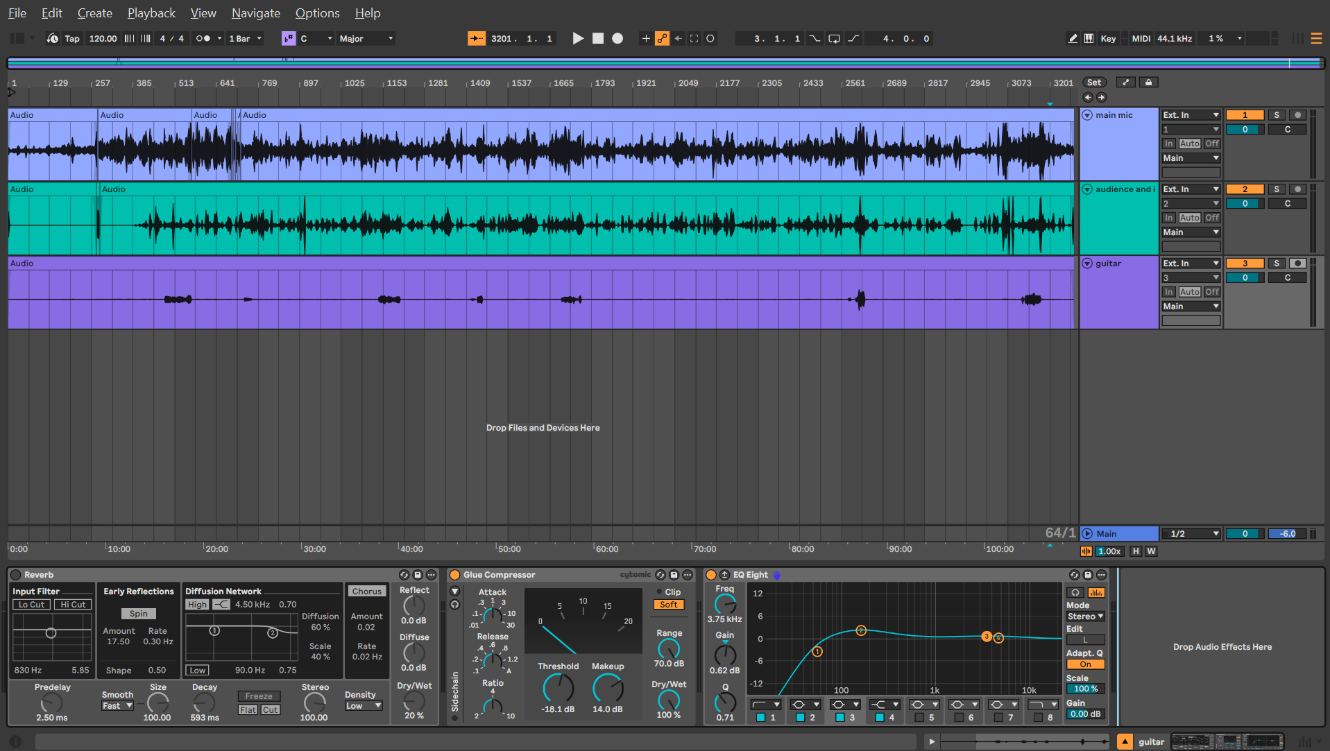 Recording workflow in Ableton